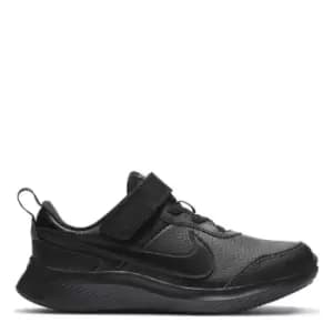 Nike Varsity Leather Little Kids Shoe - Black