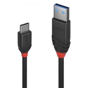 Lindy 36915 USB cable 0.5 m 3.2 Gen 1 (3.1 Gen 1) USB A USB C Black