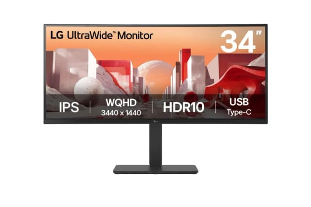 LG 34BA75QE-B computer monitor 86.4cm (34") 3440 x 1440 pixels W