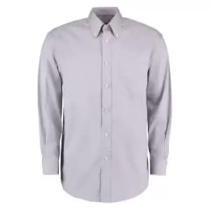Kustom Kit Mens Long Sleeve Corporate Oxford Shirt (15.5inch) (Silver Grey)
