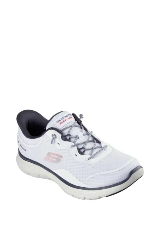 Skechers Womens Flex Appeal 5.0 Easy Breezy Trainer in White Size: 4 White Female 4