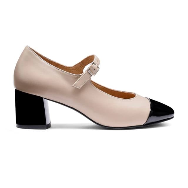 Hotter Womens Wide Fit 'Shimmer' Smart Shoes in Nude Size: 6 Nude Female 6