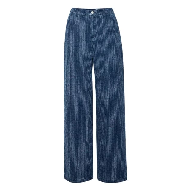 b.Young Womens Trousers b.young Kanilla Dobby Denim Bleu Female 36