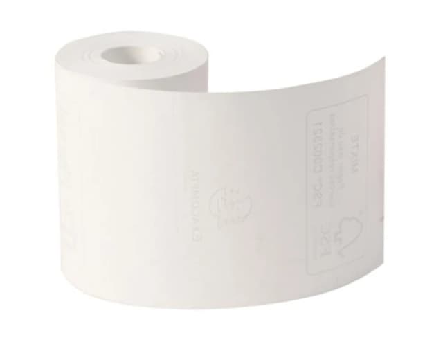 Exacompta Zero Plastic Thermal Receipt Roll 57mm x 18m White (20 Pack) 40761E