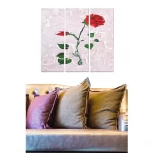 MDF50707549 Multicolor Decorative MDF Painting (3 Pieces)