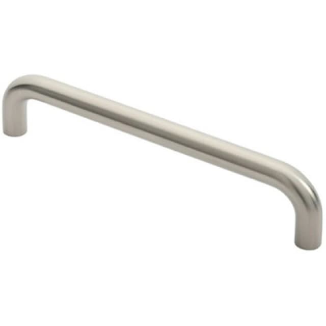 Loops Round D Bar Pull Handle 22mm Dia 300mm Fixing Centres Satin Stainless Steel Metallics unisex