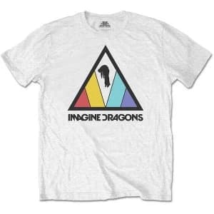 Imagine Dragons - Triangle Logo Unisex Large T-Shirt - White