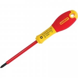 Stanley FatMax VDE Insulated Pozi Screwdriver PZ1 100mm