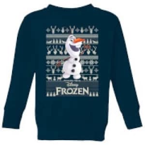 Disney Frozen Olaf Kids Christmas Sweatshirt - Navy - 11-12 Years