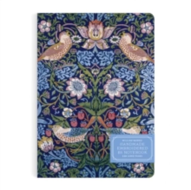 William Morris Strawberry Thief Handmade Embroidered B5 Journal. Diary or journal. By Galison, William Morris Books