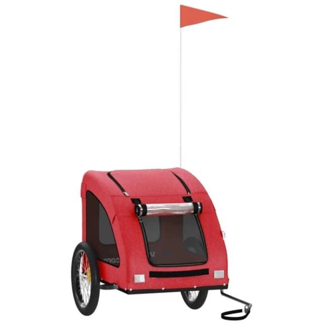 VIDAXL Vidaxl - Pet Bike Trailer Red Oxford Fabric and Iron 8720845770495