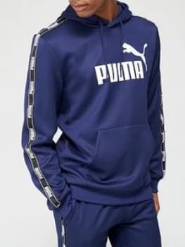 Puma Tape Poly Hoodie - Peacoat