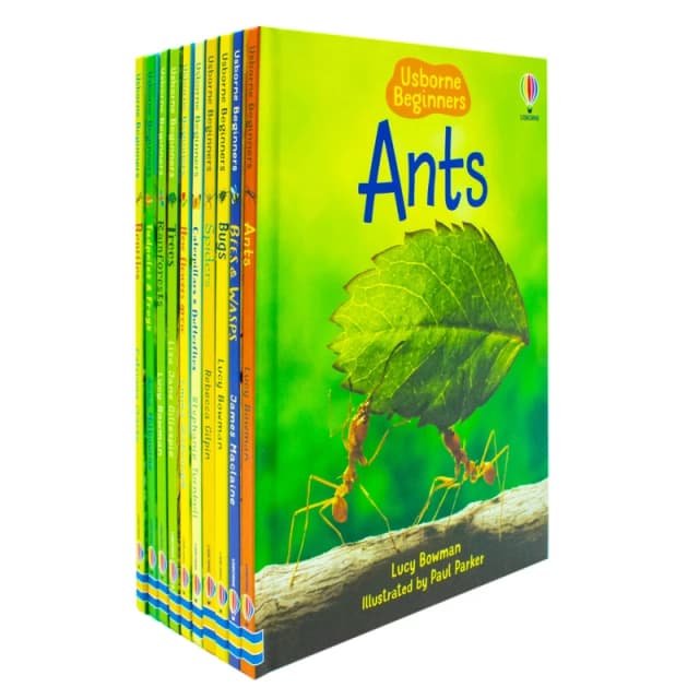 Usborne Beginners Nature 10 Books Box Set Collection Reptiles, Rainforest Hardcover Stephanie Turnbull, Rebecca Gilpin, James Maclaine Books