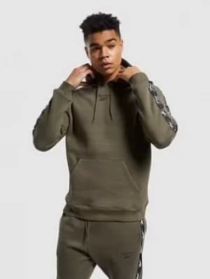 Reebok Tape Overhead Hoodie, Green, Size XS, Men