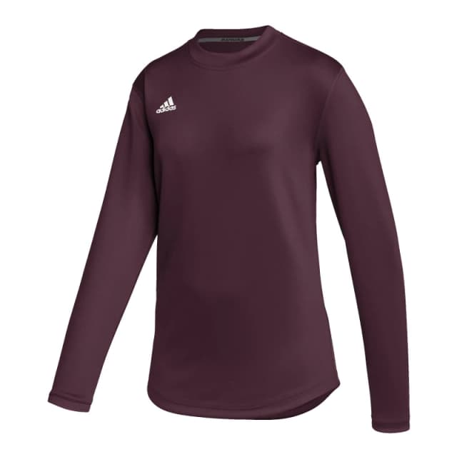 adidas Training Long Sleeve Top Womens - Red Red XS
