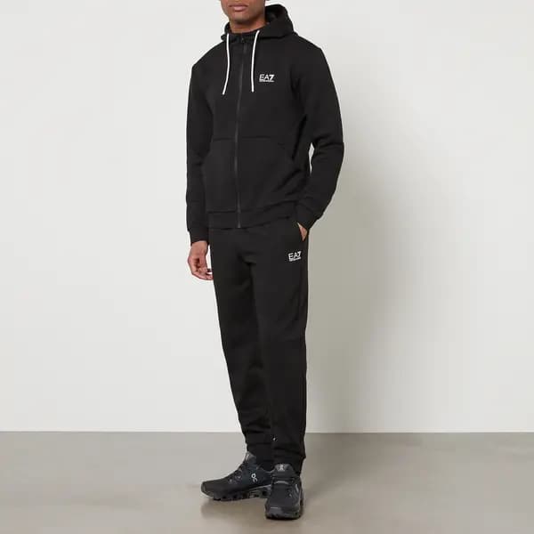 EA7 Visibility Full Zip Cotton-Blend Tracksuit Set - M