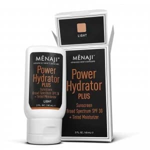 Menaji Power Hydrator PLUS Broad Spectrum Sunscreen SPF30 + Tinted Moisturiser 60ml - Light