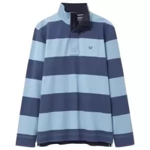Crew Clothing Mens Padstow Pique Sweat Blues Large