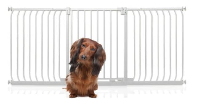 Bettacare Elite Pressure Dog Gate, 197Cm - 206Cm, Matt White, Pressure Fit Pet Gate For Dog And Puppy