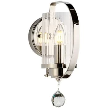 Cassie - 1 Light Wall Light Polished Nickel - Elstead