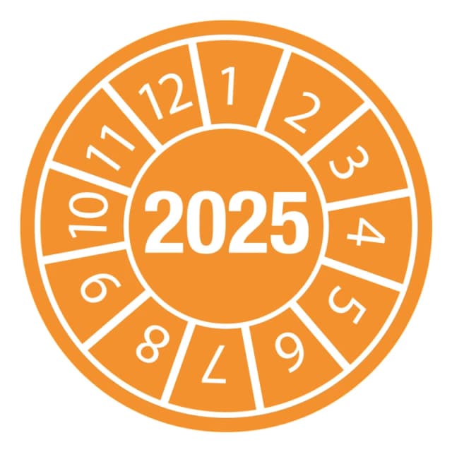 Brady 834044 self-adhesive label Circle Permanent Orange 15 pc(s)