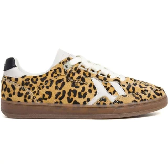 Pepe Jeans Ball Top Low Top Trainers Leopard Print Women 36 (3.5);37 (4);38 (5)