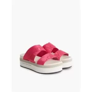 Calvin Klein Jeans Flatform Sandal Webbing - Pink