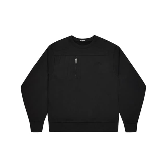 No Fear Mens Tech Crewneck Jumper Black male S