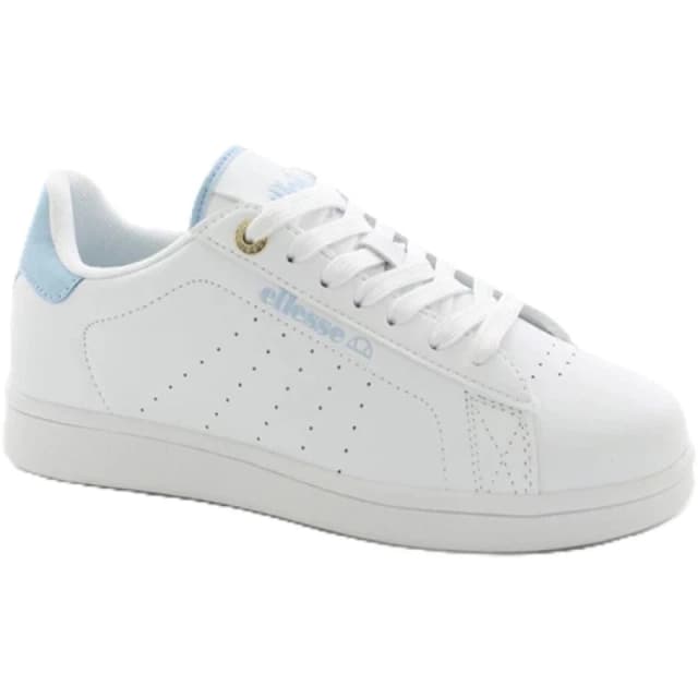 Ellesse Womens Cupsole Low-Top Trainers White/Skyblue female 3 (36)