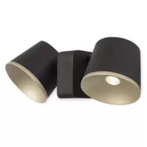 Drone LED 2 Light Indoor Dome Wall / Ceiling Light Brown, Gold