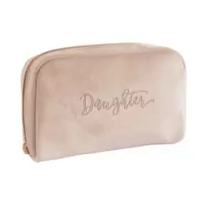Said With Sentiment Velour Cosmetic Beauty Bag (Daughter)