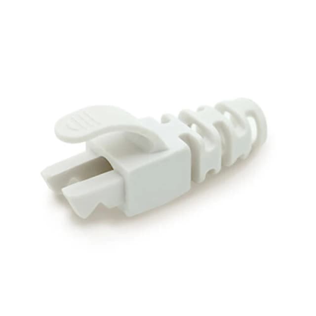 Cablenet Cablenet RJ45 Snagless Strain Relief Flush Boot White 6.5mm 22-2066