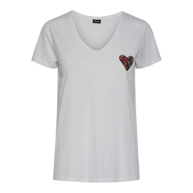 Pieces Womens T-Shirt Pieces New Billy Blanc Female XS