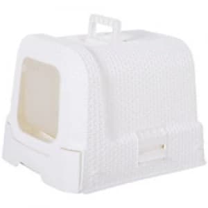 PawHut Cat Toilet White 420 mm x 540 mm x 410 mm