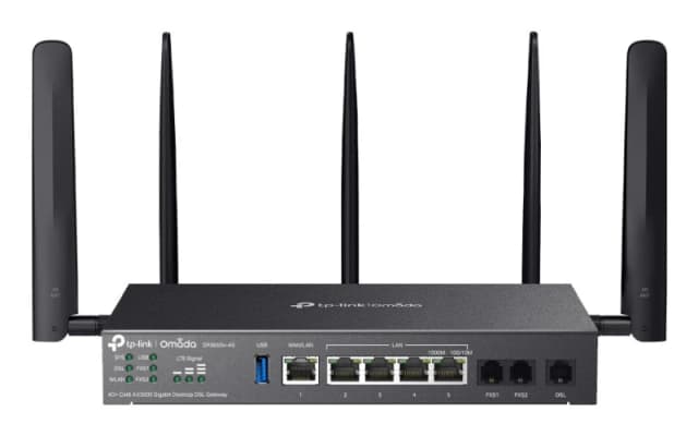 TP Link Omada DR3650V-4G Wireless Router Gigabit Ethernet Dual Band (2.4 GHz / 5 GHz) Black DR3650V-4G