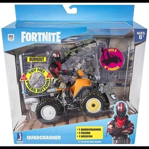 Quadcrasher With Burnout Vehicle Fortnite Figure Set