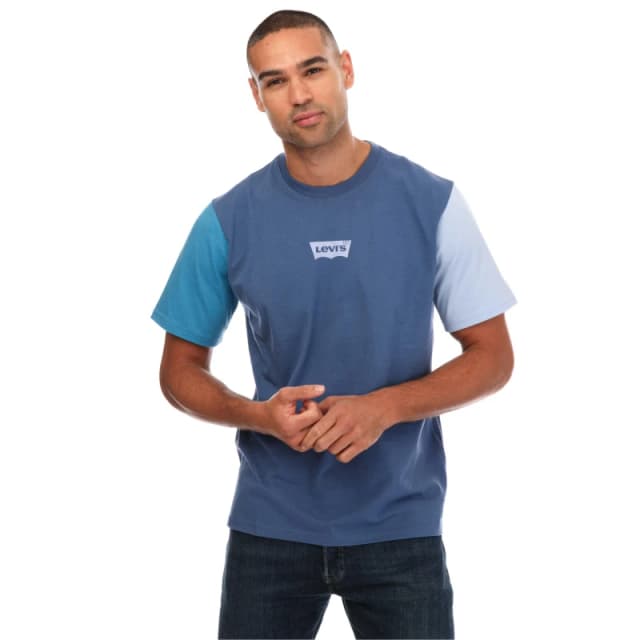 Levis Relaxed Colour Block T-Shirt Blue male S
