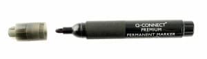 Qconnect Premium Perm Mkr Bullet Tip Blk - 10 Pack
