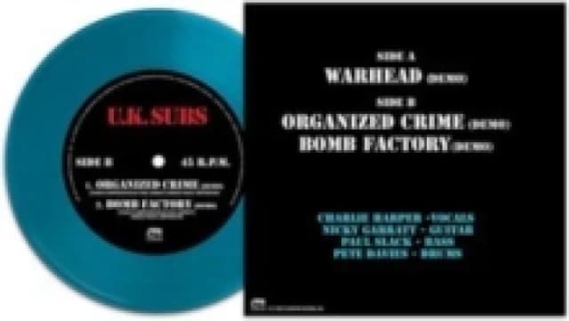 UK Subs Warhead (Vinyl) 7 Single Coloured Vinyl