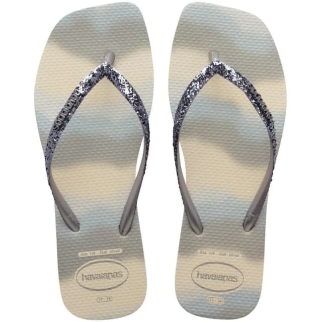 Havaianas Sparkly slim square party flip-flops For Her Havaianas Party Beige Female 43/44