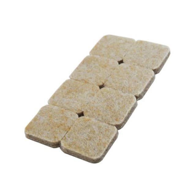 Felt Pads Square 25mm Pack of 16 Natural Natural