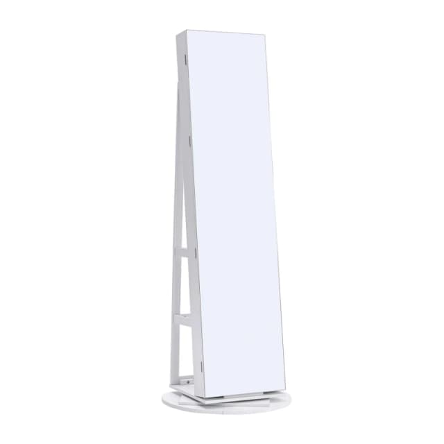 Kabinet UK Rotating Jewelry Armoire with Mirror White unisex One size