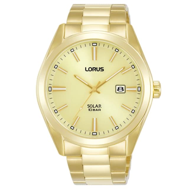 Lorus Solar Gold Bracelet Watch - Multi Multi One Size