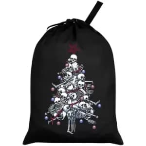 Pile O` Bones Santa Sack (One Size) (Black/White) - Grindstore