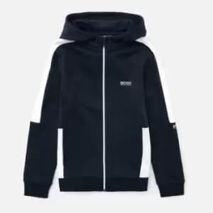 Hugo Boss Boys' Hooded Cardigan Sweatshirt - Navy - 12 Years