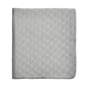 Ted Baker T Quilted Throw - 250x265cm - Silver