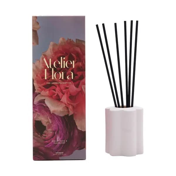 The Aromatherapy Company Atelier Flora 100ml Diffuser - Violet Rose & Raspberry White