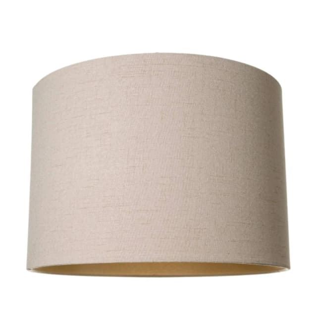 Happy Homewares Contemporary & Elegant Textured Linen Fabric Lamp Shade in Taupe Size: 16" Taupe Unisex 16"