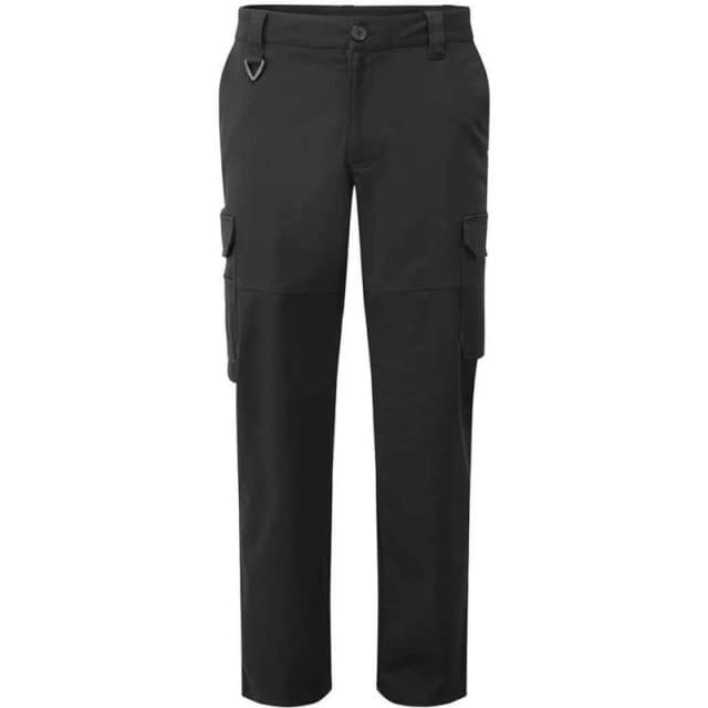 Premier Premier Men Stretchchecker Cargo Trousers in Black Size: X-Small Black XS Male 5063693809720