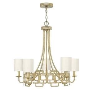 5 Light Multi Arm Chandelier Silver Finish, E14
